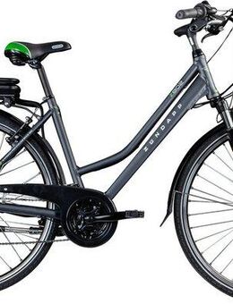 Zündapp E-Bike Trekkingrad Z802 Damen, 21 Gang Shimano Altus RD-M310 Schaltwerk, Kettenschaltung, Heckmotor, 374 Wh, Pedelec, Elektrofahrrad für Damen