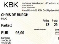 Chris de Burgh 19.10. Wiesbaden 2 E-Tickets - Klein-Winternheim