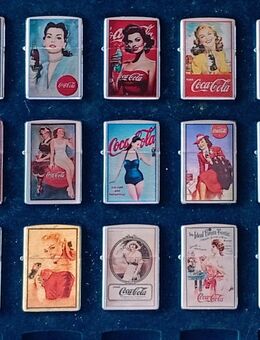 Zippo Sammlung mit Coca Cola Motiven - Remscheid Zentrum
