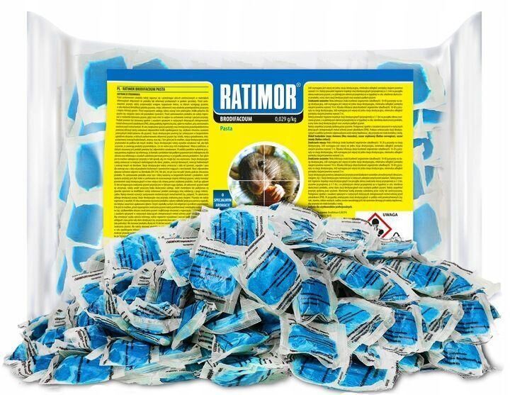 1kg Rattenköder Mäuse Ratten Köder Bekämpfung Rattengift Hochwirksam Pads Set Ratimor Set34251 - Ingolstadt