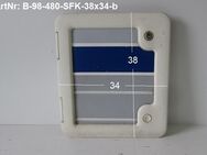 Bürstner Wohnwagen Staufachklappe ca 38 x 34 ohne Schlüssel mit Rahmen gebr. blau (zB 4824 480TL avantgarde Ventana BUSA-2029A) (Stauraumklappe, Serviceklappe) SD03 - Schotten Zentrum