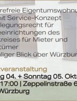 Mit Vorbelegungsrecht: Wohnen im Alter in der Zeppelinhöhe! - Würzburg