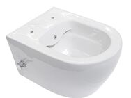 Spülrandloses Hänge WC mit integrierter Kalt- und Warmwasserarmatur und - Wuppertal