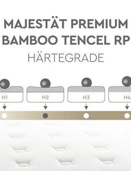 Taschenfederkernmatratze Majestät Premium Bambus, Yatas Bedding, 30 cm hoch, H2, wendbar, ergonomisch, atmungsaktiv