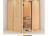 Karibu Sauna Milaja, BxTxH: 165 x 165 x 202 cm, 68 mm, (Set) ohne Ofen