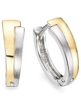 Bruno Banani Paar Creolen Schmuck Geschenk Silber 925 Ohrschmuck Ohrringe