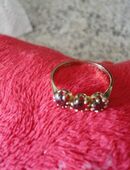 Ring mit 3 Granaten 333 Gelbgold ( 8 Karat ) Gr.54 (1,7) in 37213