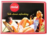 Coca Cola - Frauen in Liegestuhl - Magnetschild - Doberschütz