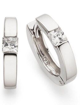 Bruno Banani Paar Creolen Schmuck Geschenk Silber 925 Ohrschmuck Ohrringe, mit Zirkonia (synth)