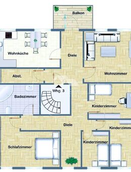 Großzügiges Wohnen auf einer Etage - 5-Zimmer-Wohnung mit Balkon in Beratzhausen - Beratzhausen