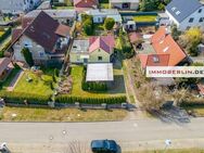 IMMOBERLIN.DE - Ideal ausgerichtetes Grundstück mit Einfamilienhaus & Bungalow - Ahrensfelde