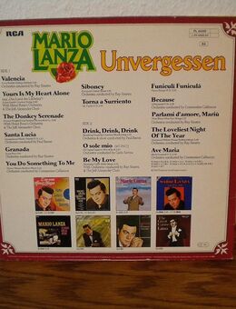 Mario Lanza-Unvergessen-Vinyl-LP,1980 - Linnich