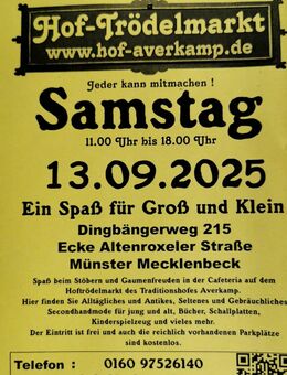 Hof-Trödelmarkt 13.9.2025 - Münster