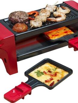 bestron Raclette AGR102, 2 Raclettepfännchen, 350 W, Antihaftbeschichtung