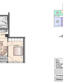 Schöne 2-Zimmer-Erdgeschosswohnung mit Einbauküche und Wintergarten - Markt Schwaben