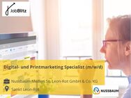 Digital- und Printmarketing Specialist (m/w/d) - Sankt Leon-Rot