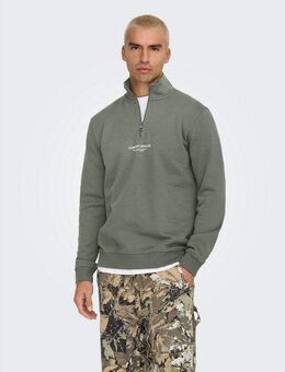 ONLY & SONS Sweatshirt ONSCURATED REG HALF ZIP SWEAT