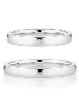 Bruno Banani Trauring Schmuck Geschenk Ehering Hochzeit Damenring Herrenring, wahlweise mit oder ohne Brillant, Made in Germany