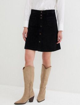 bonprix Cordrock mit Knopfleiste, leicht ausgestellt