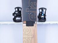 140 cm Snowboard ELAN EXPLORE R, black/wood/orange, woodcore, carbon, handmade, ALL terrain, CAMBER ( TOP Zustand ) - Dresden