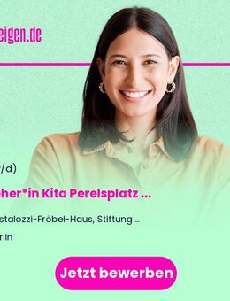 Erzieher*in (m/w/d) Kita Perelsplatz Vollzeit / Teilzeit - Berlin