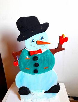 Weihnachtsdeko.Holz Schneemann. Figuren - Delmenhorst