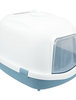 Trixie Katzentoilette Primo XXL Top mit Haube - blau/weiß