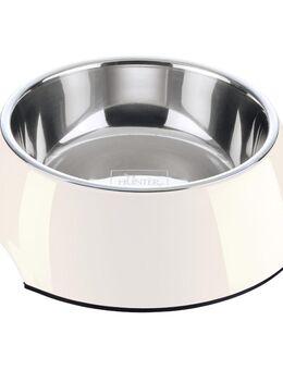 HUNTER Melamin-Napf weiß, mit Edelstahl-Inlet - 350 ml, Ø 14 cm