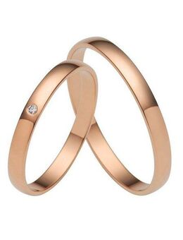 Firetti Trauring Schmuck Geschenk Gold Hochzeit Ehering Trauring "LIEBE", Made in Germany, wahlweise mit oder ohne Brillant
