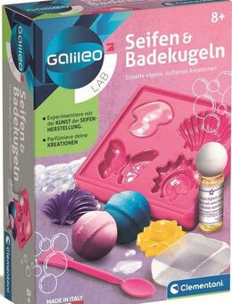 Clementoni® Experimentierkasten Galileo, Seifen und Badekugeln, Made in Europe