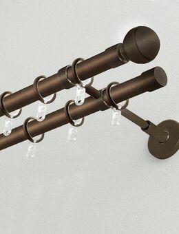 GARDINIA Gardinenstange Chicago, Ø 20 mm, Fixmaß, Metall, Serie Einzelprogramm Chicago Ø 20 mm