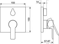 HANSA Brausethermostat HANSALIGNA