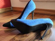 High Heels, blau-schwarz, Samt - Bremen