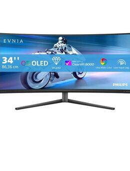 Philips 34M2C6500 Curved-Gaming-OLED-Monitor (86,4 cm/34 ", 3440 x 1440 px, WQHD, 0,03 ms Reaktionszeit, 175 Hz, OLED)