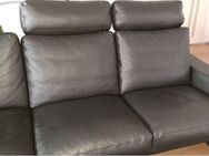 erpo Designer Sofa in bestem Leder in schwarz - Bad Staffelstein