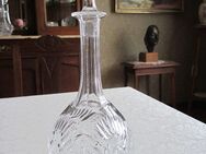 Antike große Bleikristall Karaffe um 1900 seltener Originalstopfen 1 Liter 1.2 KG - Wuppertal