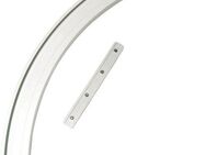 GARDINIA Gardinenschiene Rundbogen, 1-läufig, Fixmaß, verschraubt, Serie Aluminium-Vorhangschiene 1-läufig