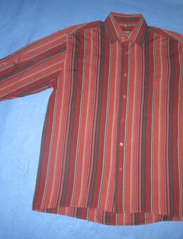 NEU * Freizeit * Business * Streifen * Langarm * Hemd "JACK GORDON" Gr. 39- 40, 41/ M * burgunder * dunkelrot * bordaux * - Riedlingen