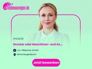 Drucker oder Maschinen- und Anlagenführer als Medientechnologe Druck (m/w/d) im Bereich Flexodruck - Mönchengladbach