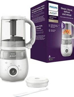 Philips AVENT Babynahrungszubereiter, 400 W, 4-in-1 Funktion, Dampfgaren, Mixen, Auftauen Aufwärmen
