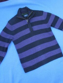 NEU * Stylisch * Damen oder Herren * Unisex * Block- Streifen * Baumwolle Strick * Troyer * Pullover "MEXX EVERYTHING SHOULD" Gr. 46- 48/ S- M * marine- dunkel- blau * lila- violett- flieder * - Riedlingen