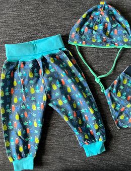 Babyset, Pumphose, Jerseymütze, Tuch Gr.74/80 Neu - Rossau