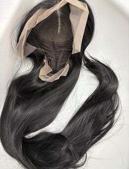 13x6 HD Lace Perücke Schwarz 75cm Wig wie Echthaar - Recklinghausen