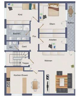 Großzügige 4-Zimmer-Wohnung mit Balkon / Erstbezug nach Kernsanierung - Römerberg