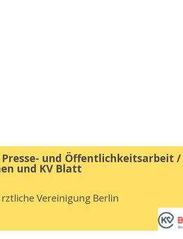 Referent:in Presse- und Öffentlichkeitsarbeit / Publikationen und KV Blatt - Berlin