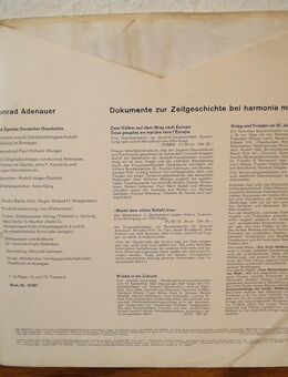 Konrad Adenauer-Eine Epoche Deutscher Geschichte-Vinyl-LP,1967 - Linnich