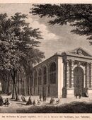 Grafik : Paris , Jeu de l aume du prince imperial , eleve sur la terrasse des Feuillants, Blatt 24cm x 17,5cm , M7 in 02826