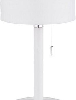 GLOBO LIGHTING LED Tischleuchte NORMAN, mehrere Helligkeitsstufen, LED fest integriert, warmweiß - kaltweiß, Akkutischleuchte auch für draußen, Zugschalter Kordel, Akkulampe