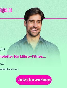 Studioleiter (m/w/d) für Mikro-Fitness-Studio als Franchise-Partner - Berlin Mitte