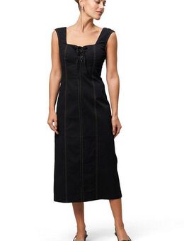 Zero Maxikleid zero Damen Maxikleid mit Schnürung Bindedetail